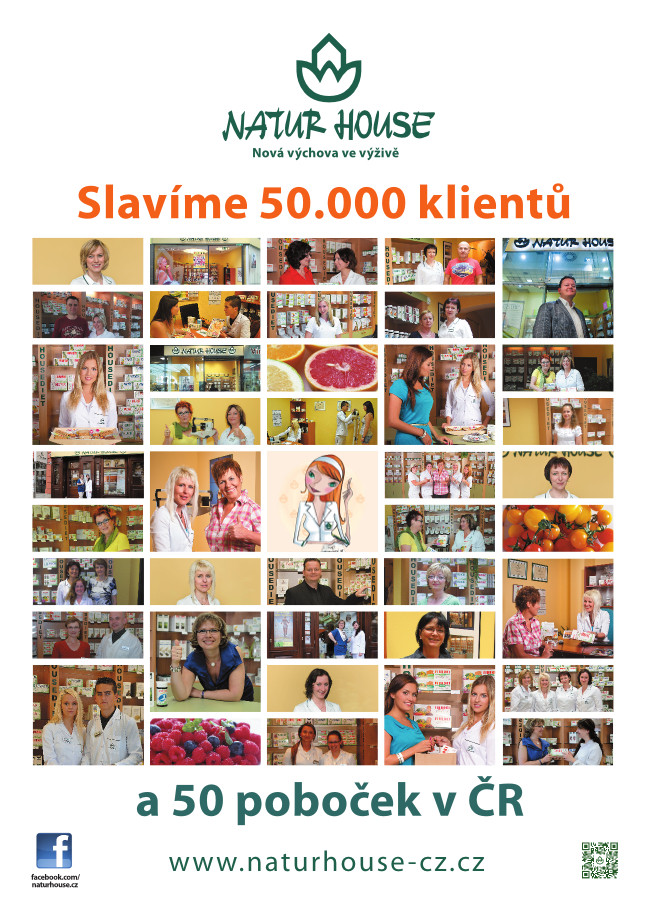 NATURHOUSE slaví 50.000 klientů a 50 poboček v České republice.