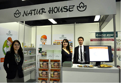 Stánek NATURHOUSE na Výstavě pro podnikání a franchising.