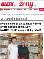 Náhledové foto k napsali o nás: Myslela jsem si, že už nikdy v mém životě nebudu štíhlá. Díky NATURHOUSE mám o 20 kg méně!