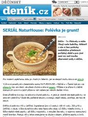 Náhledové foto k napsali o nás: SERIÁL NaturHouse: Polévka je grunt!