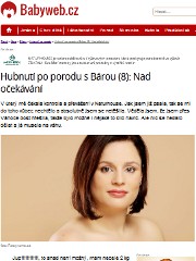 Náhledové foto k napsali o nás: Hubnutí po porodu s Bárou (8): Nad očekávání