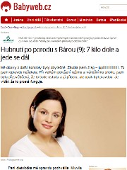 Náhledové foto k napsali o nás: Hubnutí po porodu s Bárou (9): 7 kilo dole a jede se dál