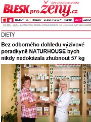 Náhledové foto k napsali o nás: Bez odborného dohledu výživové poradkyně NATURHOUSE bych nikdy nedokázala zhubnout 57 kg