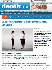 Náhledové foto k napsali o nás: Seriál NATURHOUSE: Udržet si váhu?  Není problém!